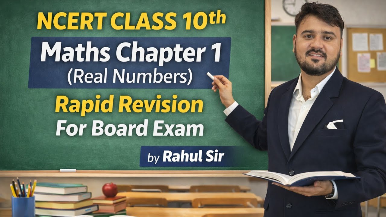 NCERT CLASS 10th Maths Chapter 1 (Real Numbers) Rapid Revision For Board Exam 
