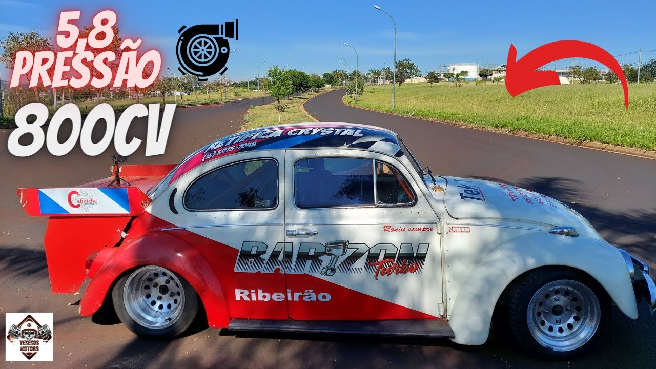 Fusca De Arrancada De 800cv - Anda Com Mais 5KG De Press&atilde;o Turbo