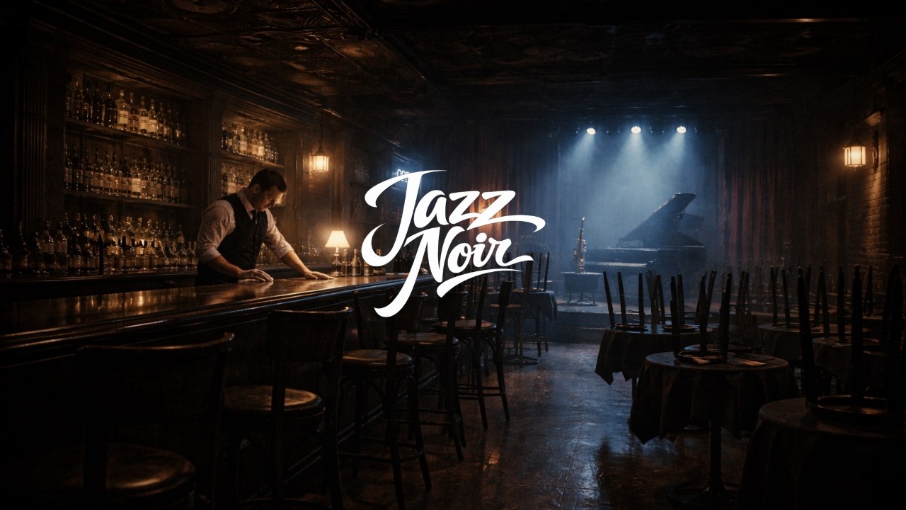 Closing Time Noir — 2 Hours of 1940s–1950s Jazz for Focus & Unwind | Empty Jazz Club