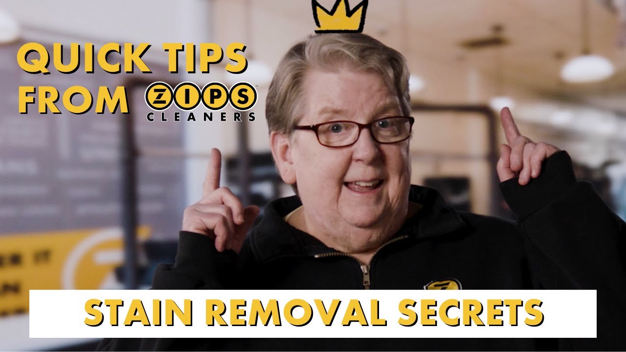 Blot It, Don’t Rub It! Stain Removal Tips | Quick Tips from ZIPS with the Clean Queen