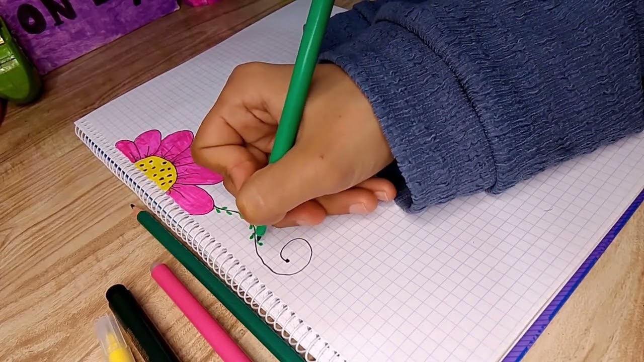 تزيين دفتر بطريقة بسيطة وكيوت ✨ أفكار سهلة بألوان جميلة | DIY Notebook Decoration
