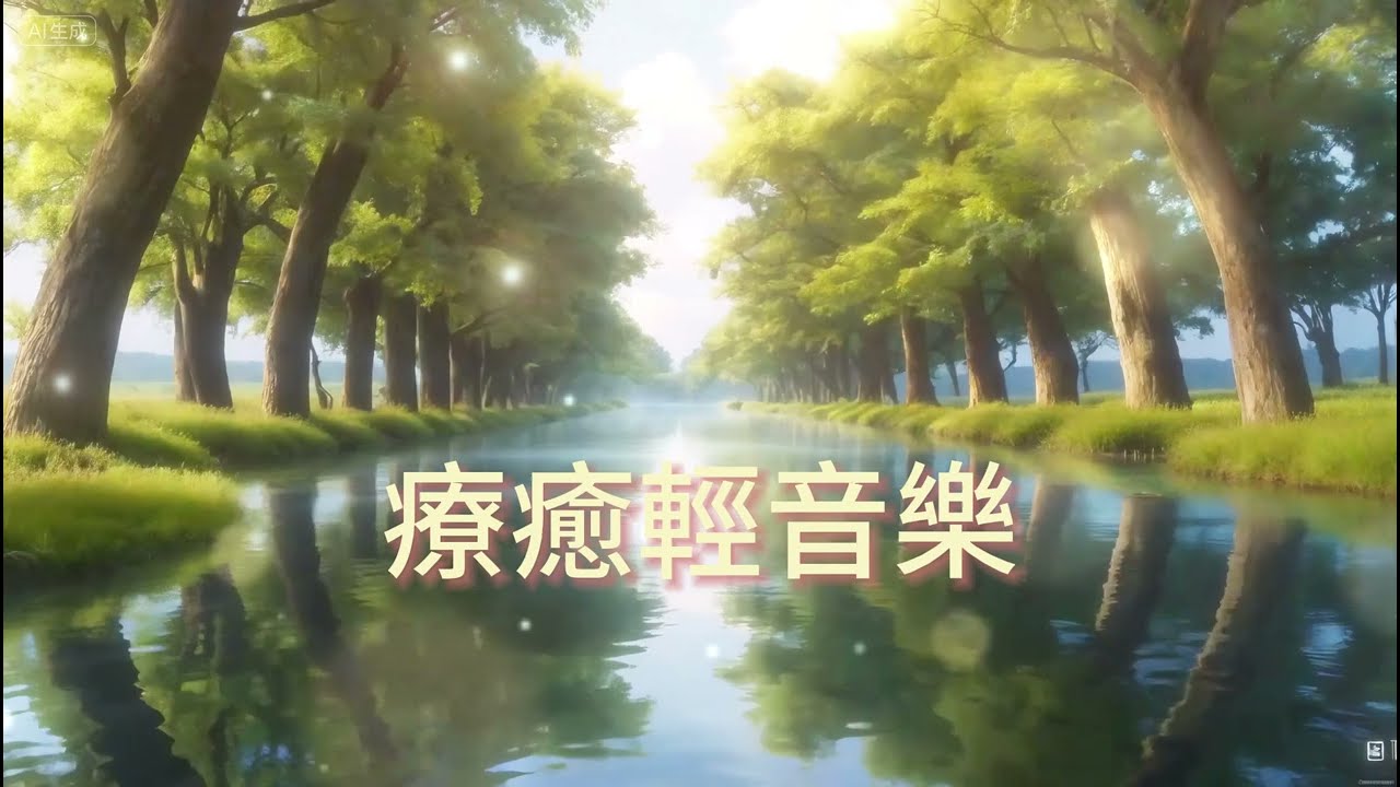 無廣告🌳樹林河道，療癒旋律如綠影映水，鋼琴與林木之聲，煥活身心，帶來內心平靜