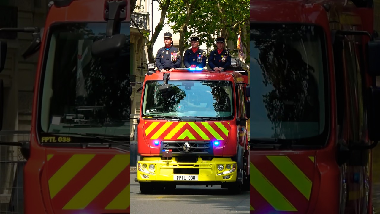 🚨 Impressive Paris Firefighters Convoy