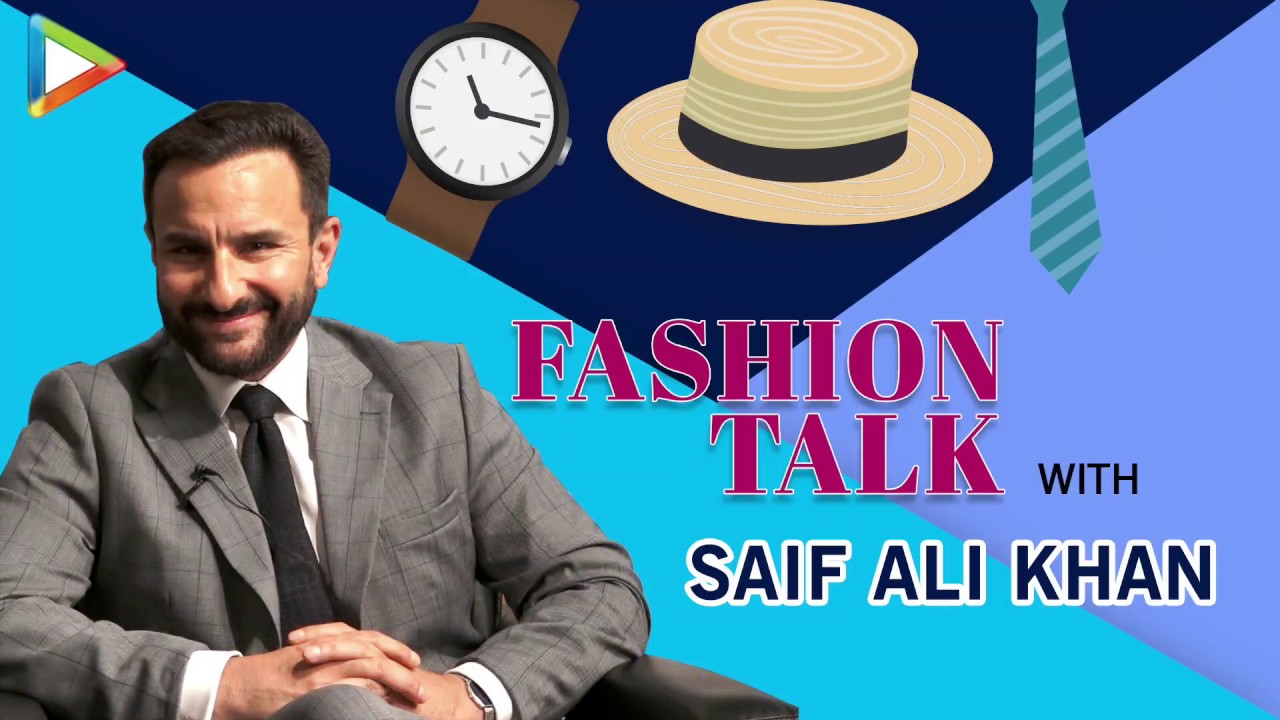 Saif Ali Khan says, "I don't really have a stylist"