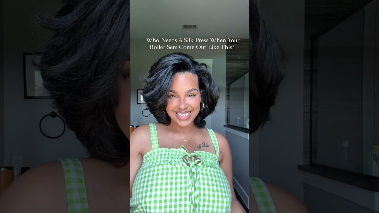 Rollerset On My Natural Hair #Shorts