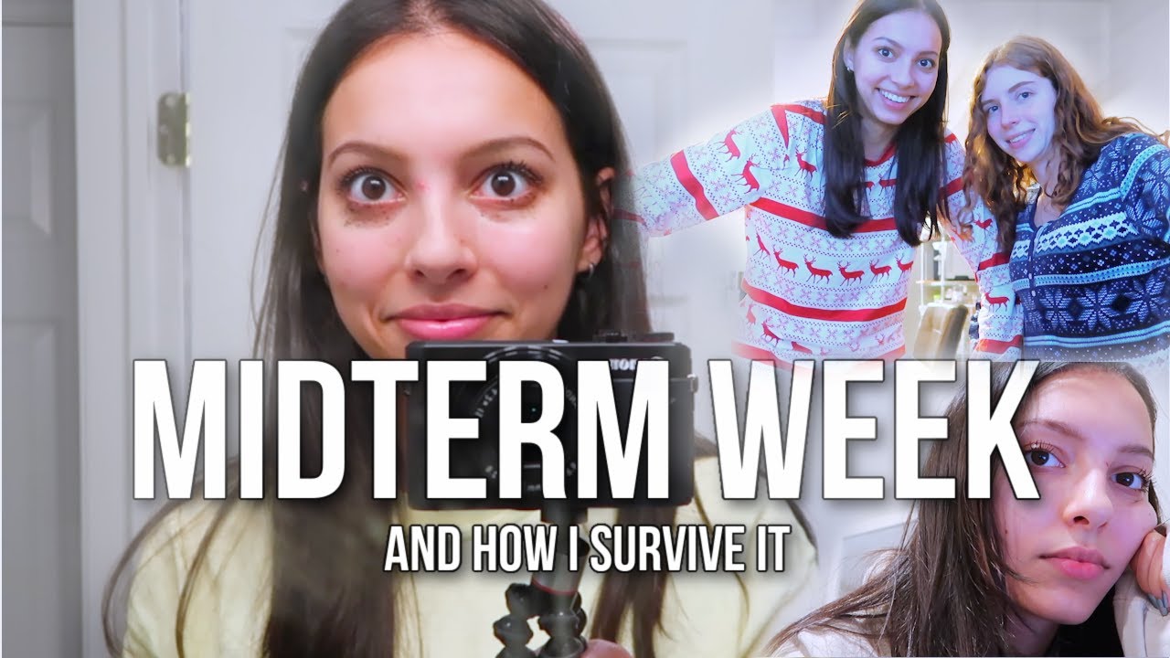 survive midterms with me (+ how I pull off good grades in online school) *slightly chaotic*