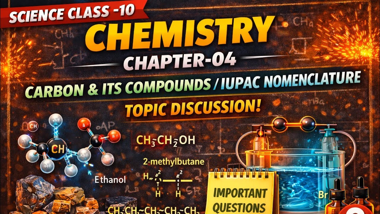 CARBON AND ITS COMPOUNDS|  SCIENCE CLASS-10 | TOPIC DISCUSSION | IUPAC NOMENCLATURE |Pradeepp Ggupta