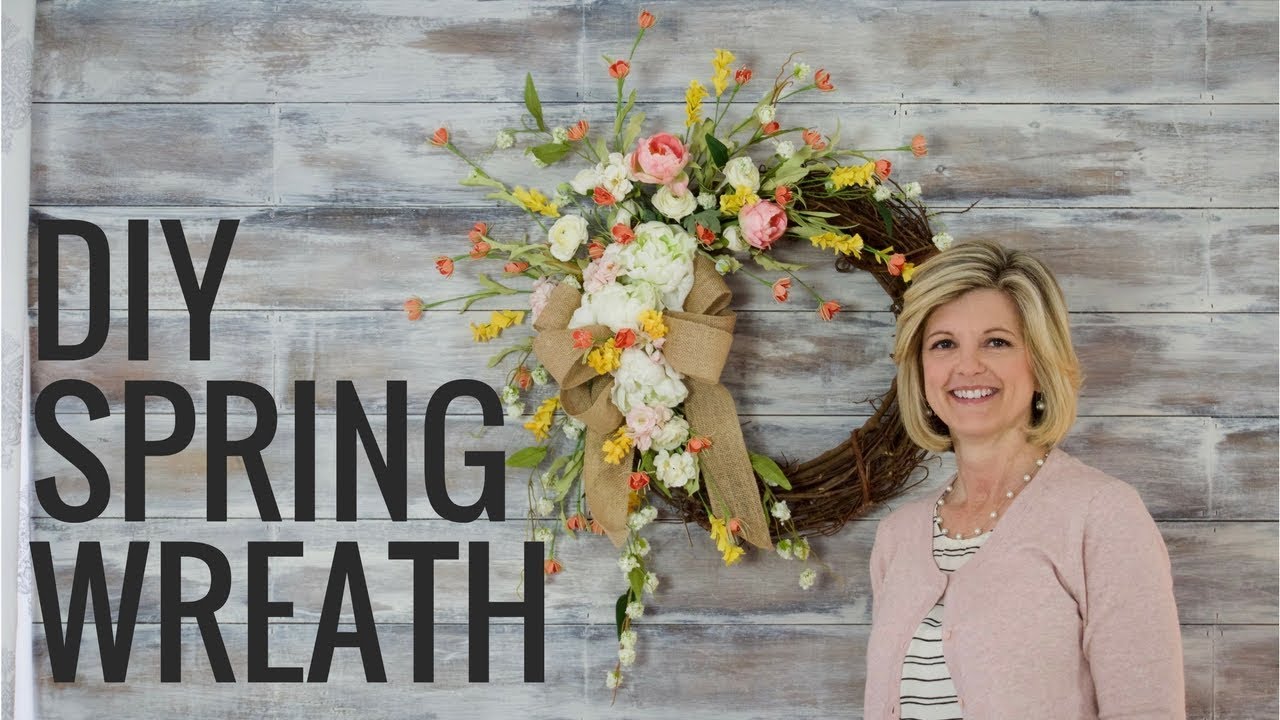 Easy DIY Spring Wreath|How to Make a Wreath