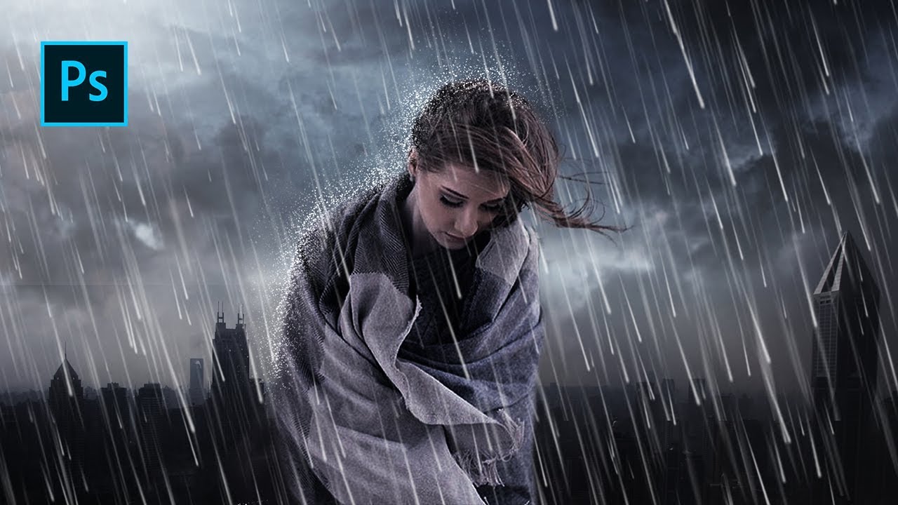 How to Make a Rain Manipulation Effect in Photoshop - Photoshop Manipulation Tutorials