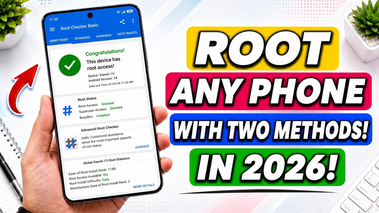 Root Any Phone With TWO METHODS In 2026 ! Root Android Phone Without PC!