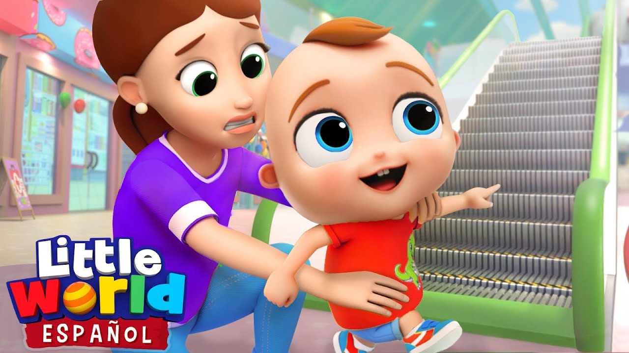 ¡Bebé Juan va al Centro Comercial! | Canciones Infantiles para Aprender | Little World en Español