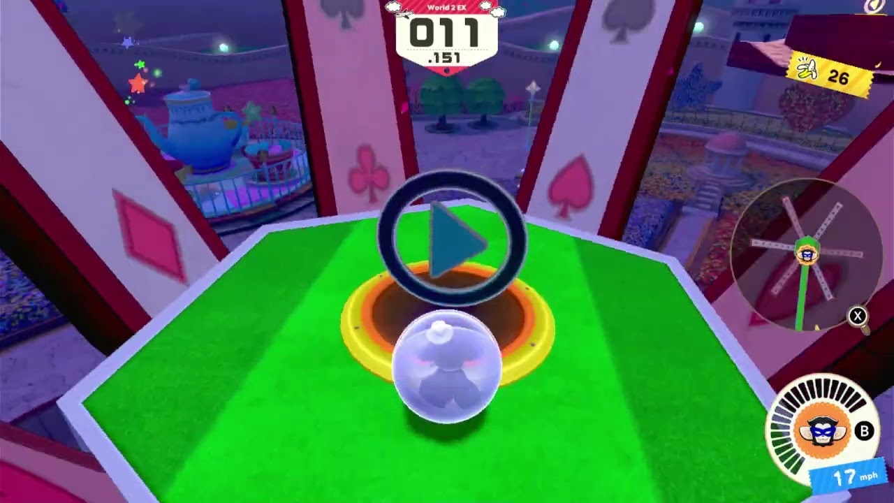 Super Monkey Ball: Banana Rumble - World 12 (World 2 EX): Rose Garden EX