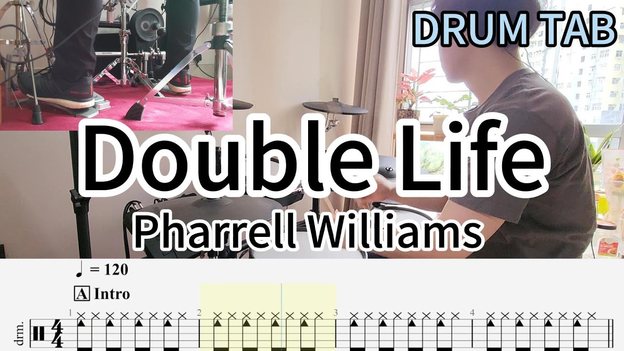 Double Life - Pharrell Williams | Drum Cover | Drum Tab