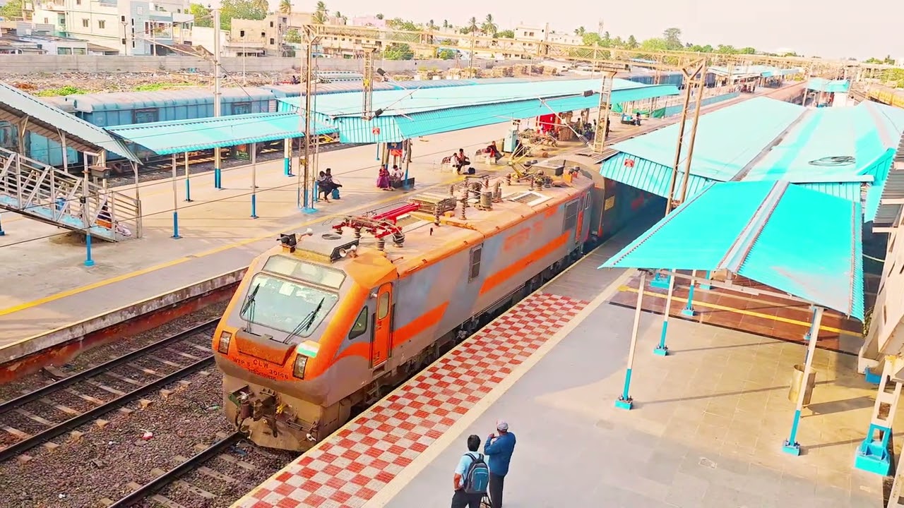 CHIRALA railway station andhrapradesh  #shorts #railway #train 
