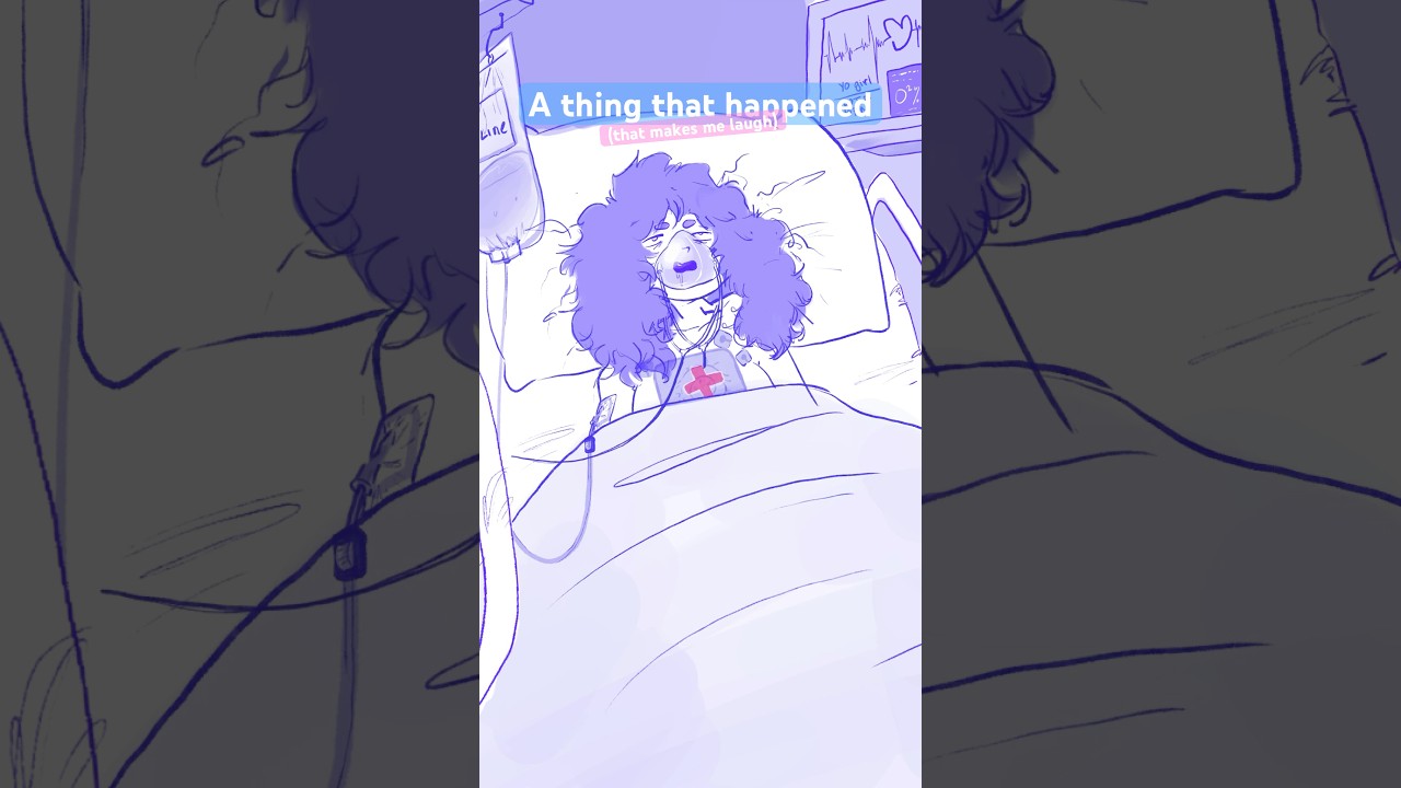 CW 🏥🚑(lol I forgor to draw the heart monitor cables until the end) #hospitalhumor #comic #animatic