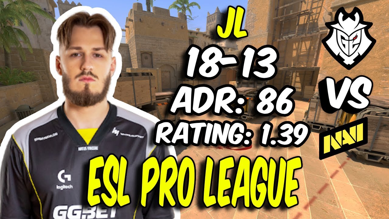 NAVI jL drops 18 Kills vs G2! jL POV (Mirage) at ESL Pro League Season 21