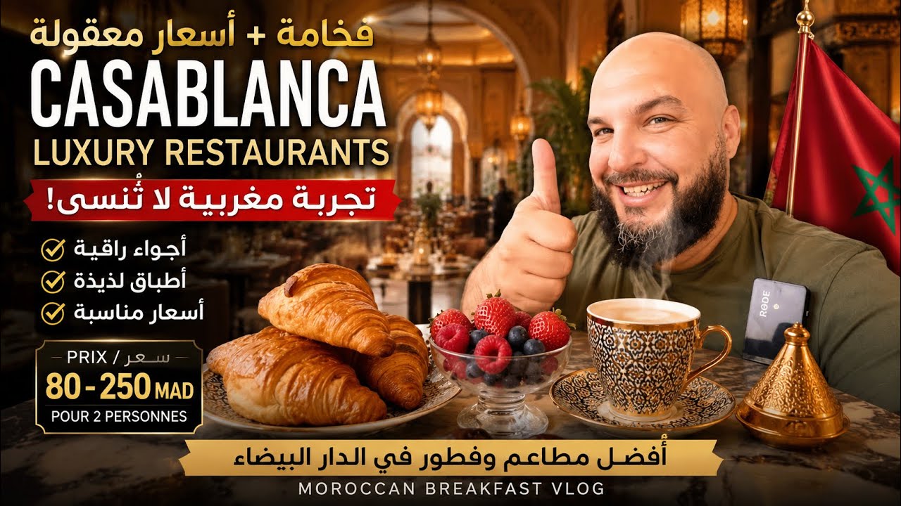 مطاعم فخمة بأسعار مناسبة بالدار البيضاء 🇲🇦