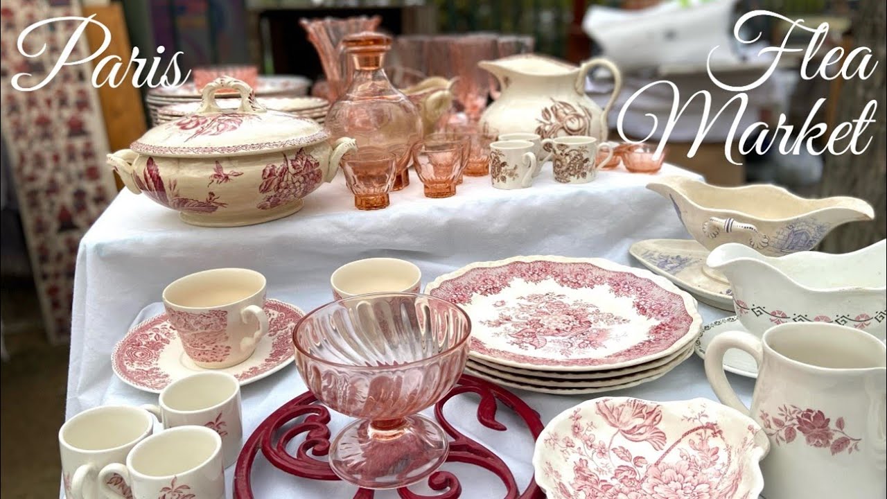 【蚤の市】好きなお皿を見つけて涙が出そうになりました😿Flea Market in Paris欲しいけれど買えないコンポティエ/パリ市内ブロカント・ヴァンヴ蚤の市/My Favorite Plates