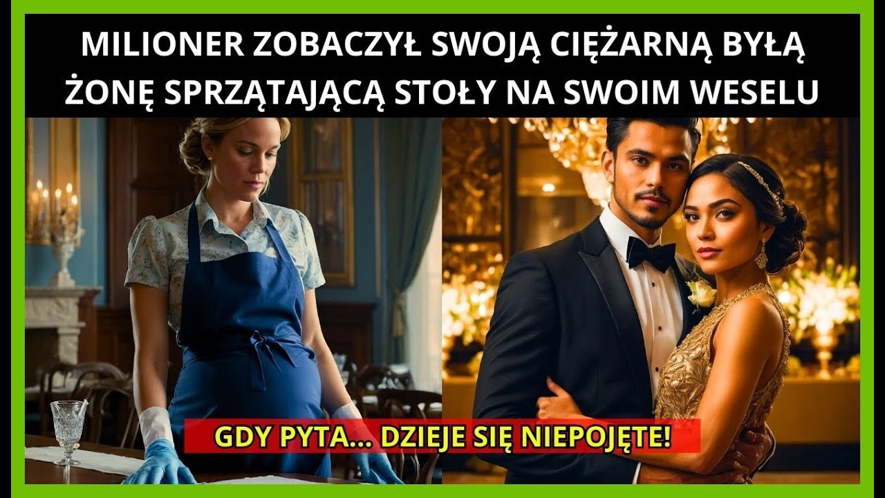 MILIONER WIDZI SWOJĄ BYŁĄ ŻONĘ W CIĄŻY, SPRZĄTAJĄCĄ STOŁY NA JEGO WESELU. TO, CO ZROBIŁ POTEM...