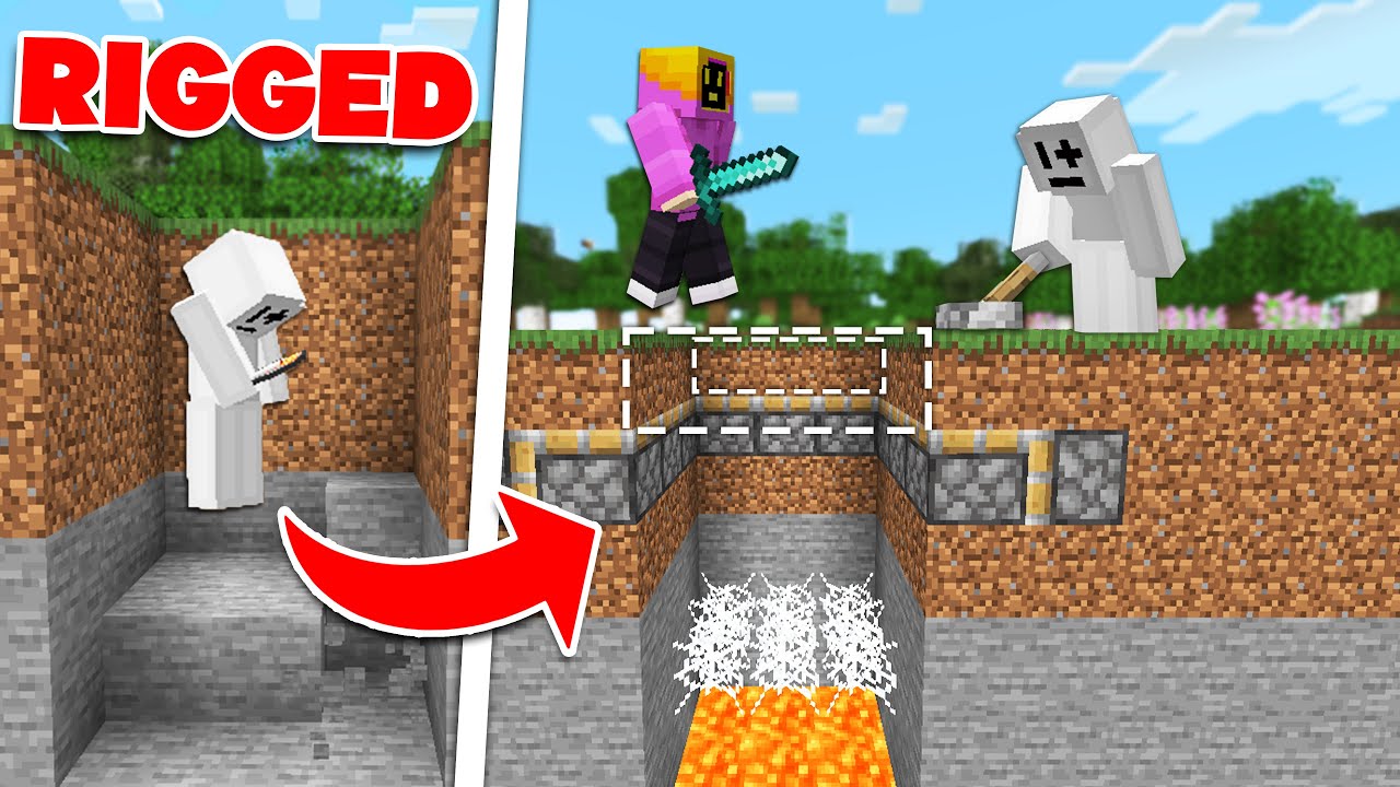 Minecraft Manhunt, But I SECRETLY Rigged The Map...