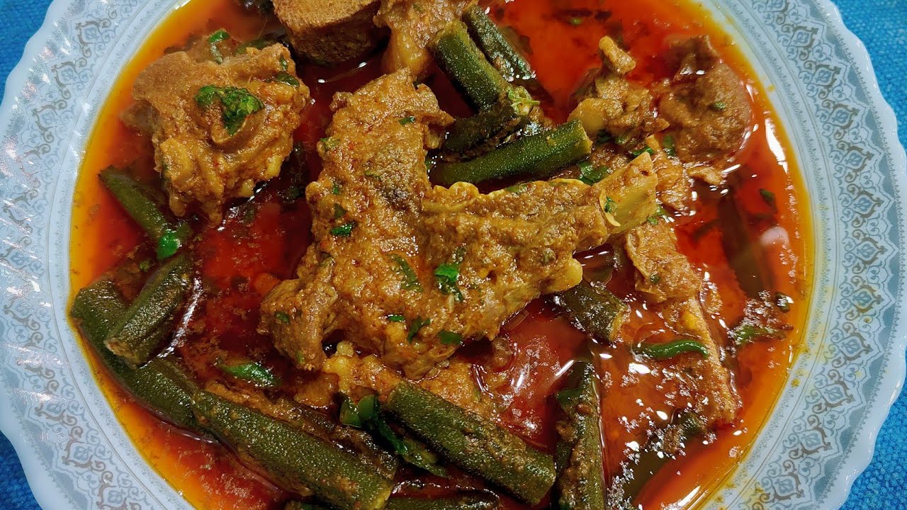 Ungliyan Chaat Te Reh Sab Jab Aap Banayenge Bhindi Gosht  recipe Is Tarike Se