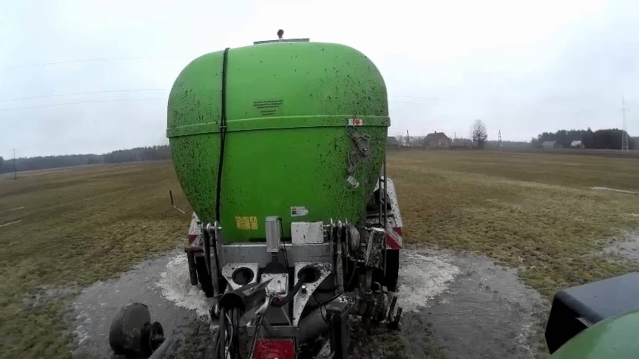 Wiosna 2016!!!-Rozlewanie Gnojowicy Fendt 822 Beczkow&oacute;z Bauer