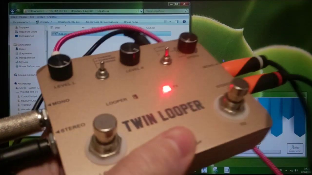 Обзор Rowin LTL-02 стерео петлителя внешнего эффекта / review twin looper FX