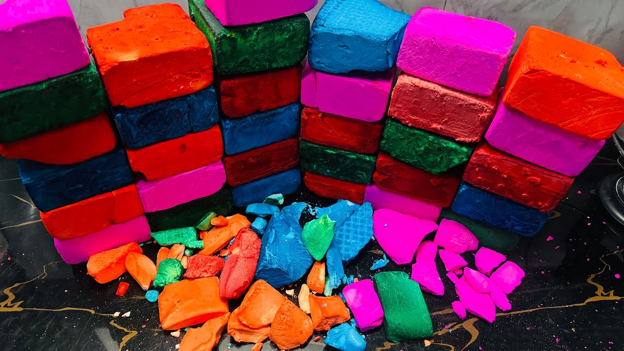 Satisfying Chalk Crushing ASMR Video | Soft Mass Crush