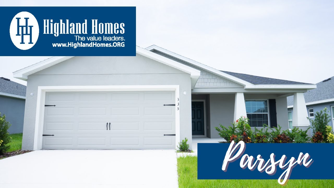 Parsyn home plan by Highland Homes - Florida New Homes for Sale
