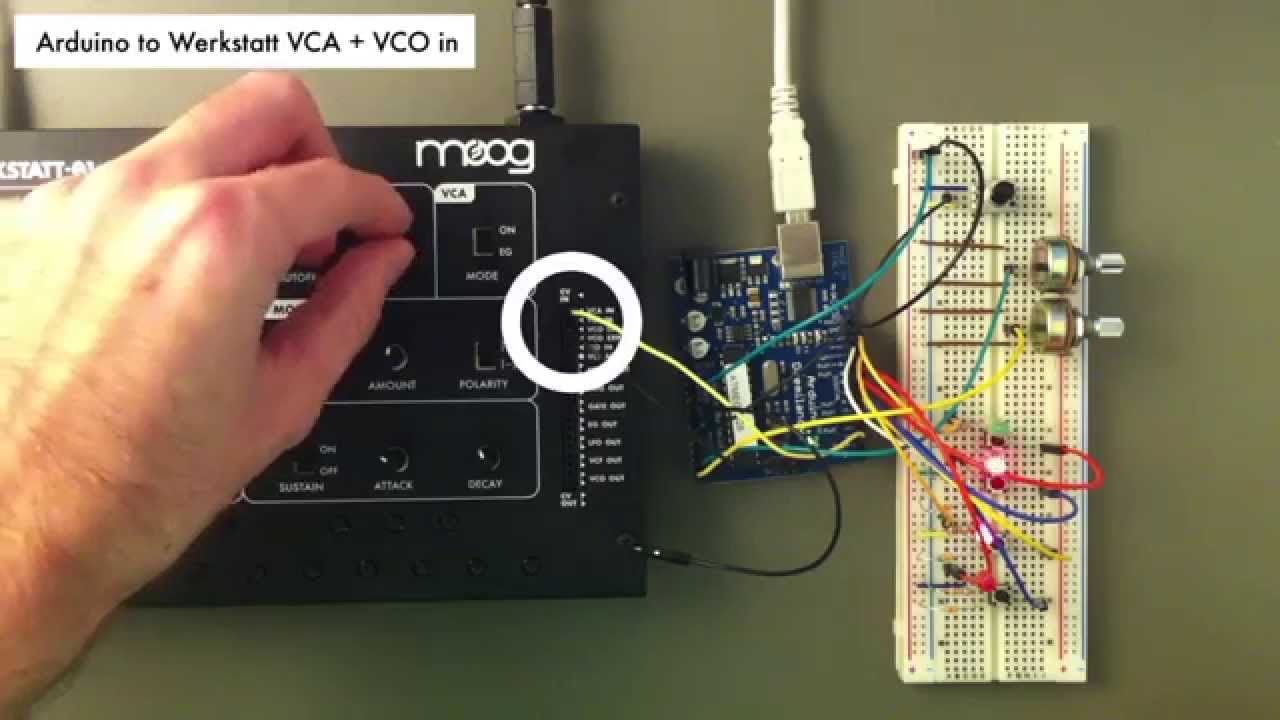 Arduino CV step sequencer for the Moog Werkstatt