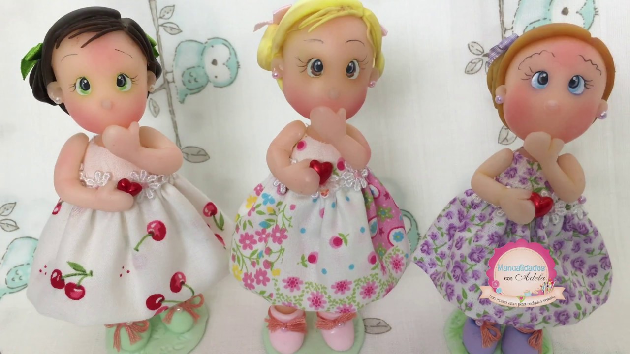 Como Hacer Un Vestido a Una Muñeca De Por Celana Fría O Pasta Flexible