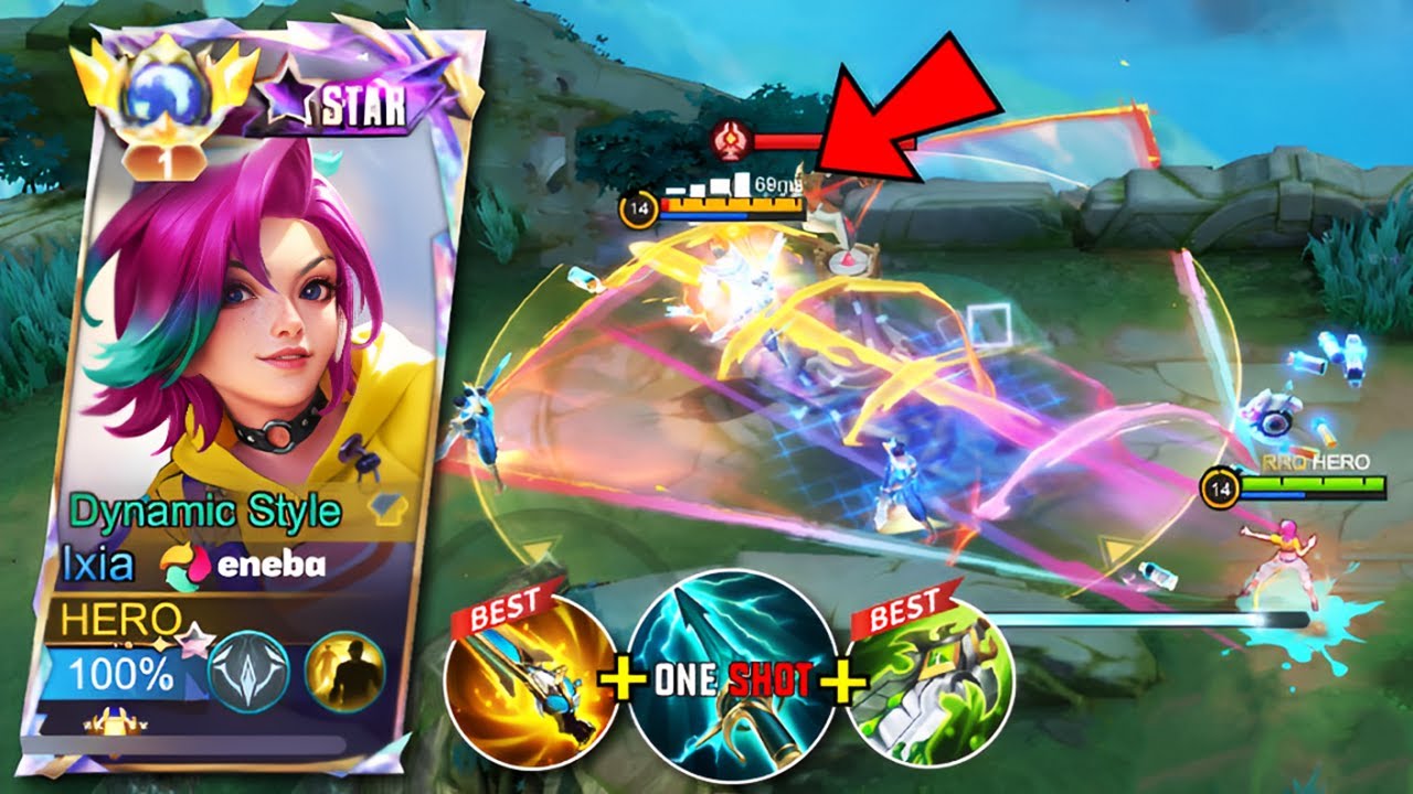 IXIA BEST BUILD AND EMBLEM totally insane damage 2025 - MLBB