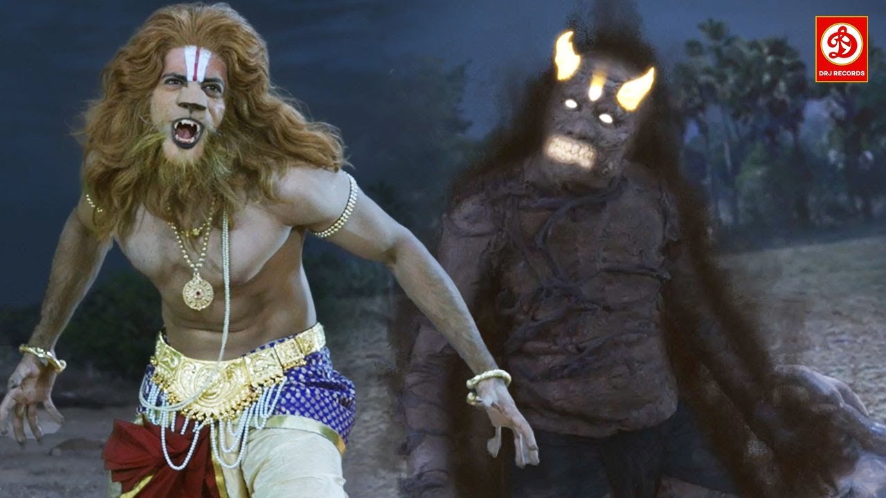 देखिये हीरो ने कैसे लिया नरसिम्हा का अवतार और दैत्यों को किया संहार फिर देखिये क्या हुआ सरभा सीन्स