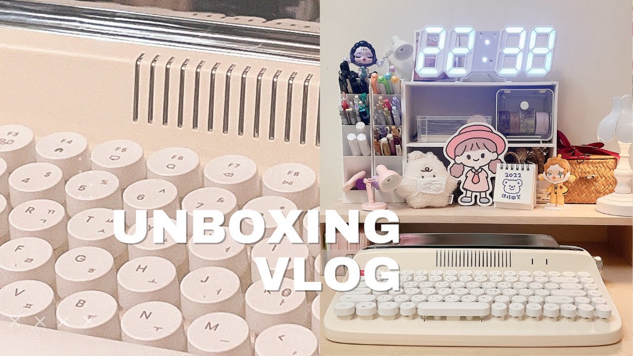 Unboxing vlog ASMR👂🏻| actto 復古鍵盤＆療癒小物開箱