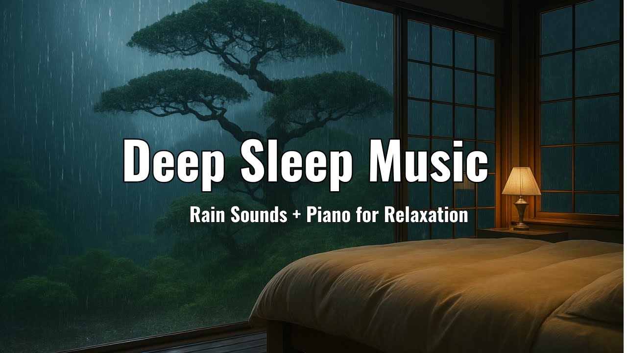 Relaxing Piano Music & Rain Sounds for Deep Sleep  Relaxing Sleep Music Insomnia Stress Relief Peace