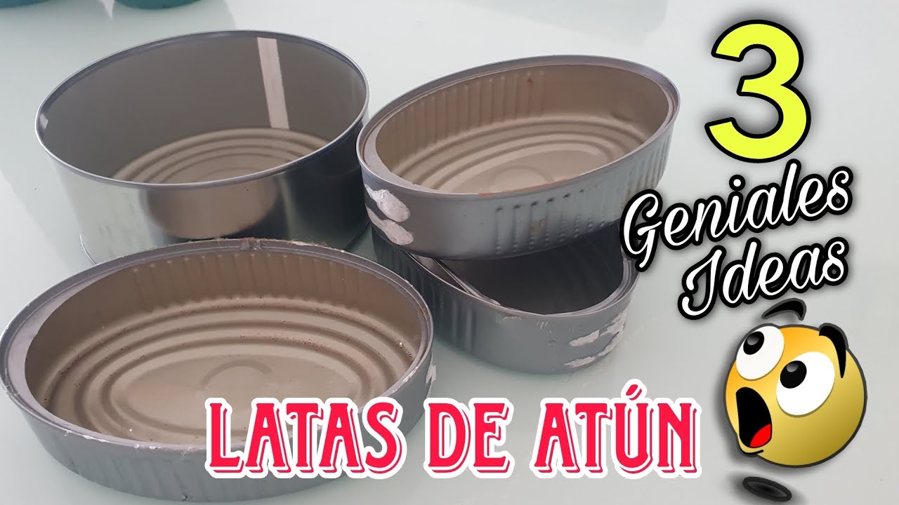 3 Geniales Ideas con Simples LATAS DE ATÚN y SARDINAS♻️ Fácil y Funcional| Artesanato com Reciclagem