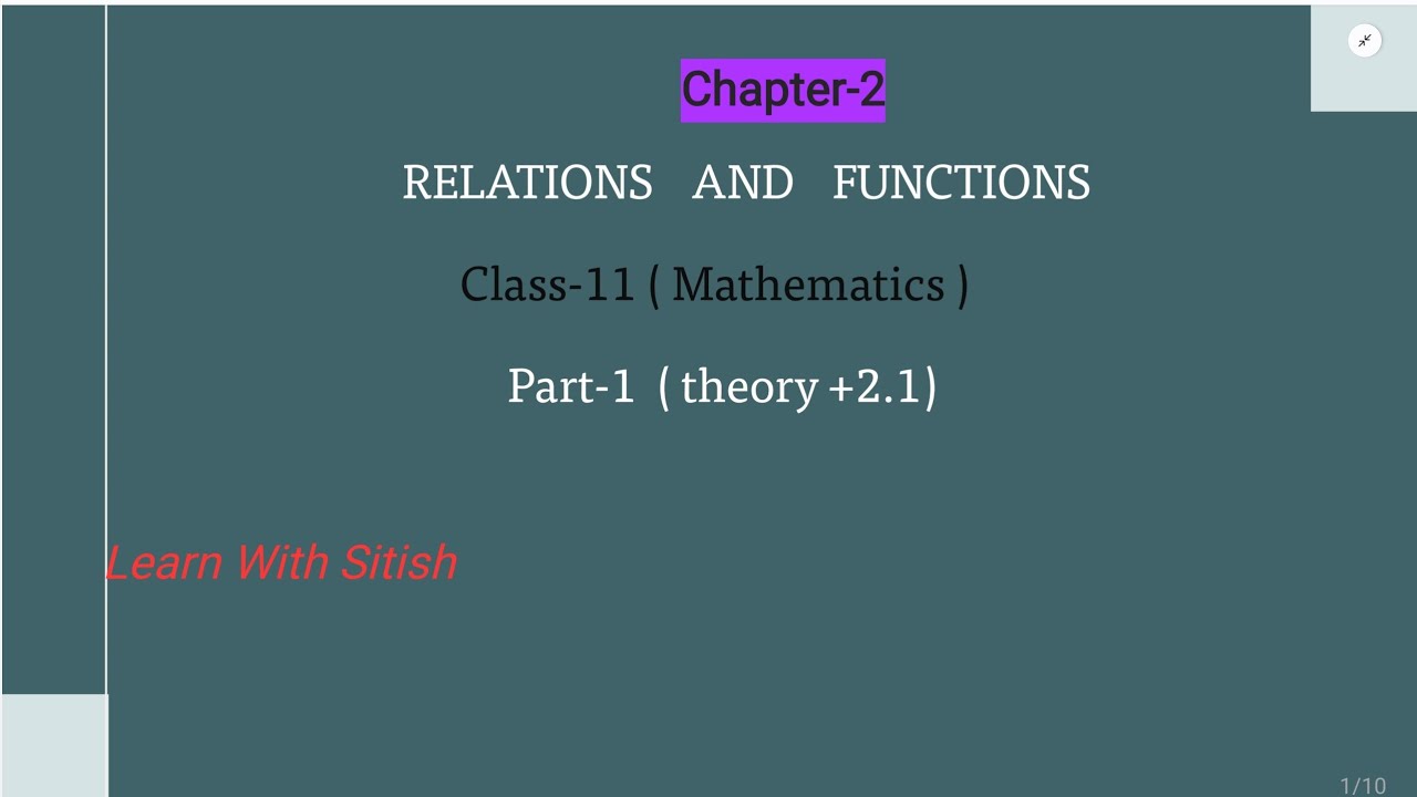 Class-11 Chapter-2 Mathematics || Relations & Functions(Cartesian Product) with Imp Ex 2.1 Ques#pyq 