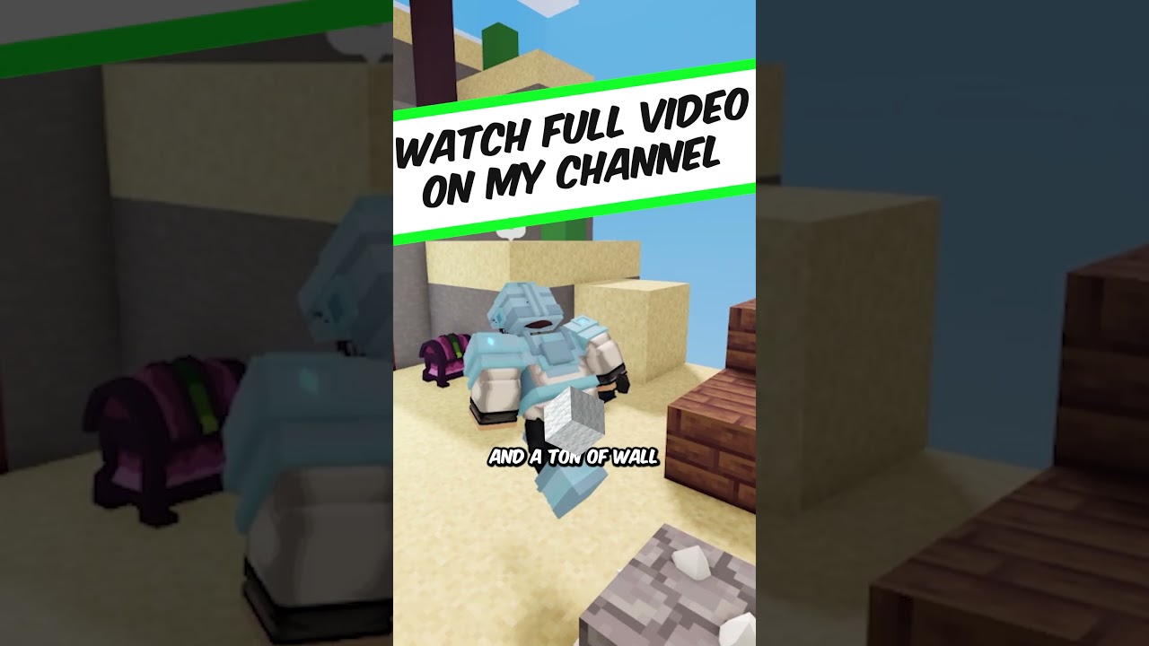 Did you know this INSANE Bed Breaking Method in Roblox Bedwars?😳🤔