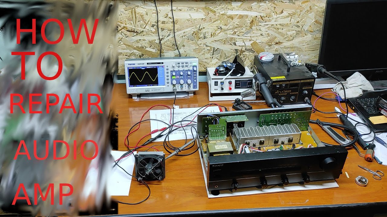 How to repair audio amplifier Sony taf319r with schematic