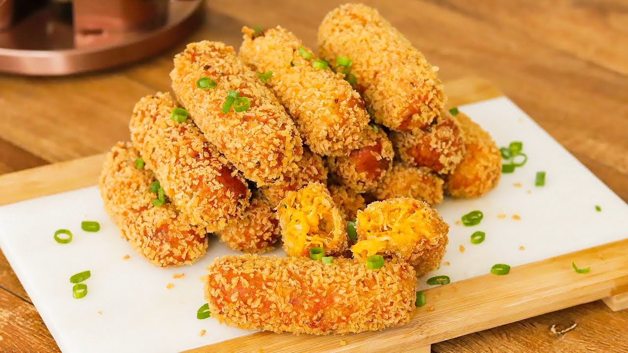 CROQUETE DE FRANGO SUPER FÁCIL | SEM MASSA E SEM FARINHA DE TRIGO | Gabriel Freitas