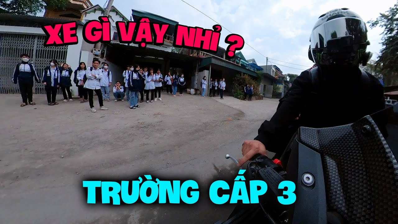 Phản Ứng Của Học Sinh Cấp 3 Thanh Ba Phú Thọ Khi Thấy MoTo PKL Đến Trường | Moto to school ZinVG
