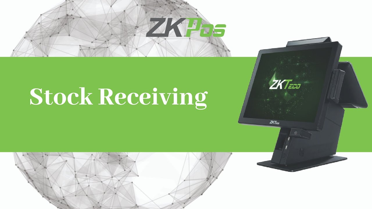 Stock Receiving in ZKTeco Supermarket POS Software