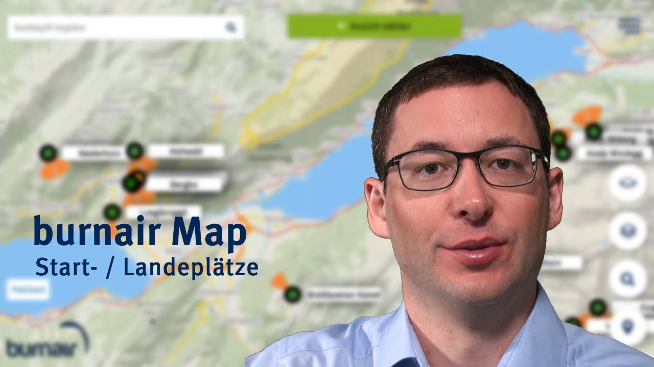 Start- und Landeplätze für Gleitschirmpiloten - burnair Map