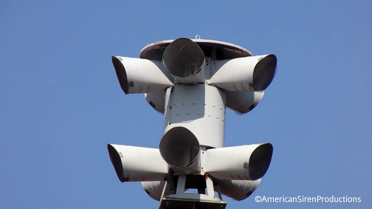 Sentry 40v2T siren test + re test, Quincy, Illinois 8/1/17