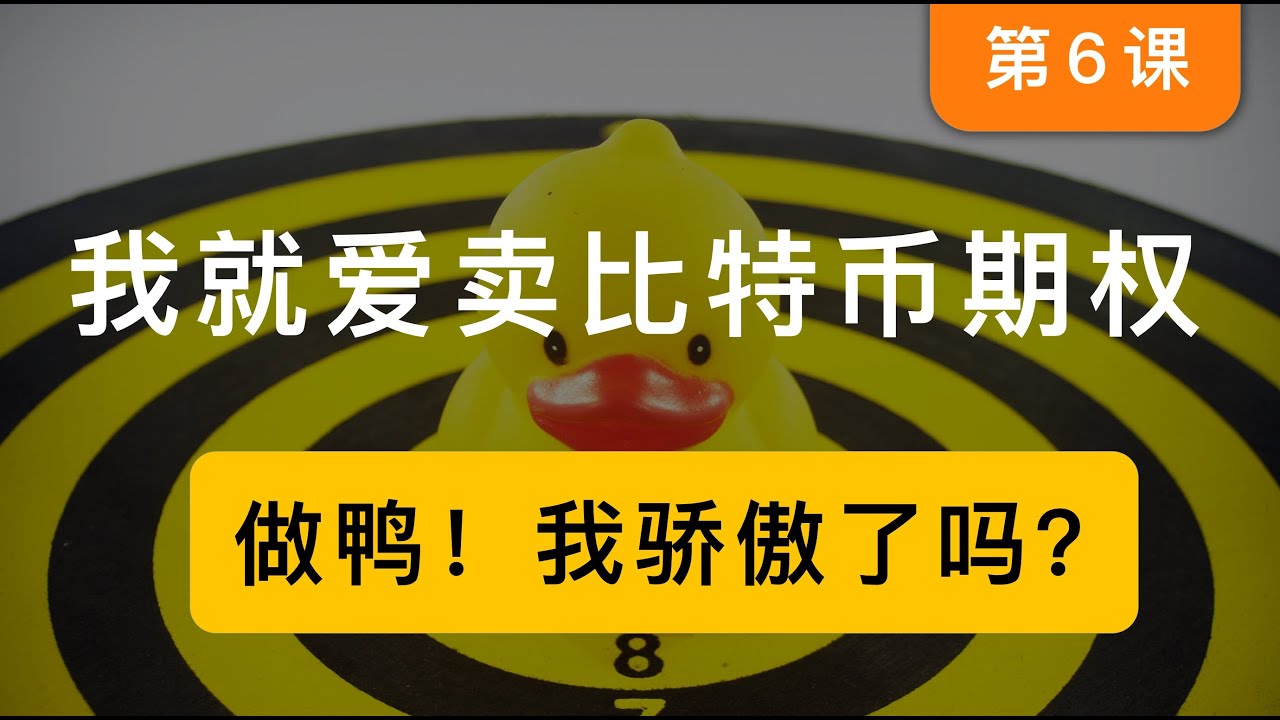 「期权第6课」我就爱卖期权，卖卖卖，做鸭，我骄傲了吗？！美股期权和比特币期权入门课程，适合小白
