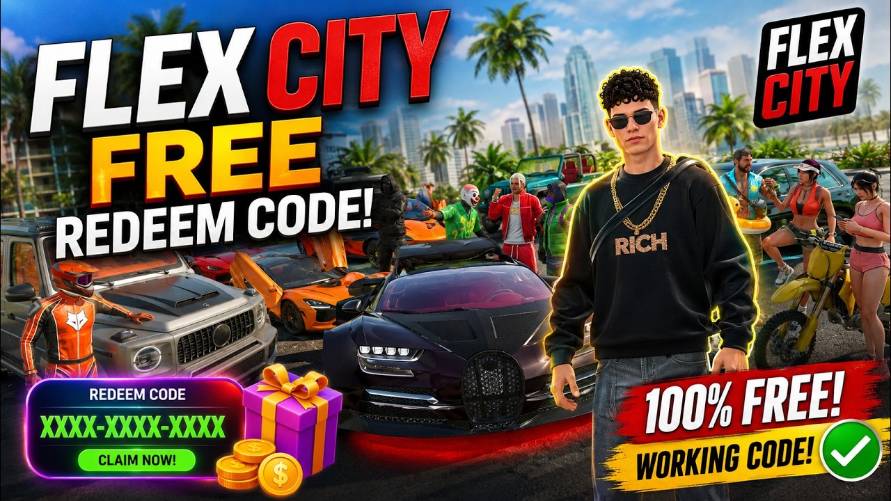 🚨 FLEX CITY FREE REDEEM CODE | LIMITED TIME REWARDS ⚡100% WORKING REWARDS 🎁🔥