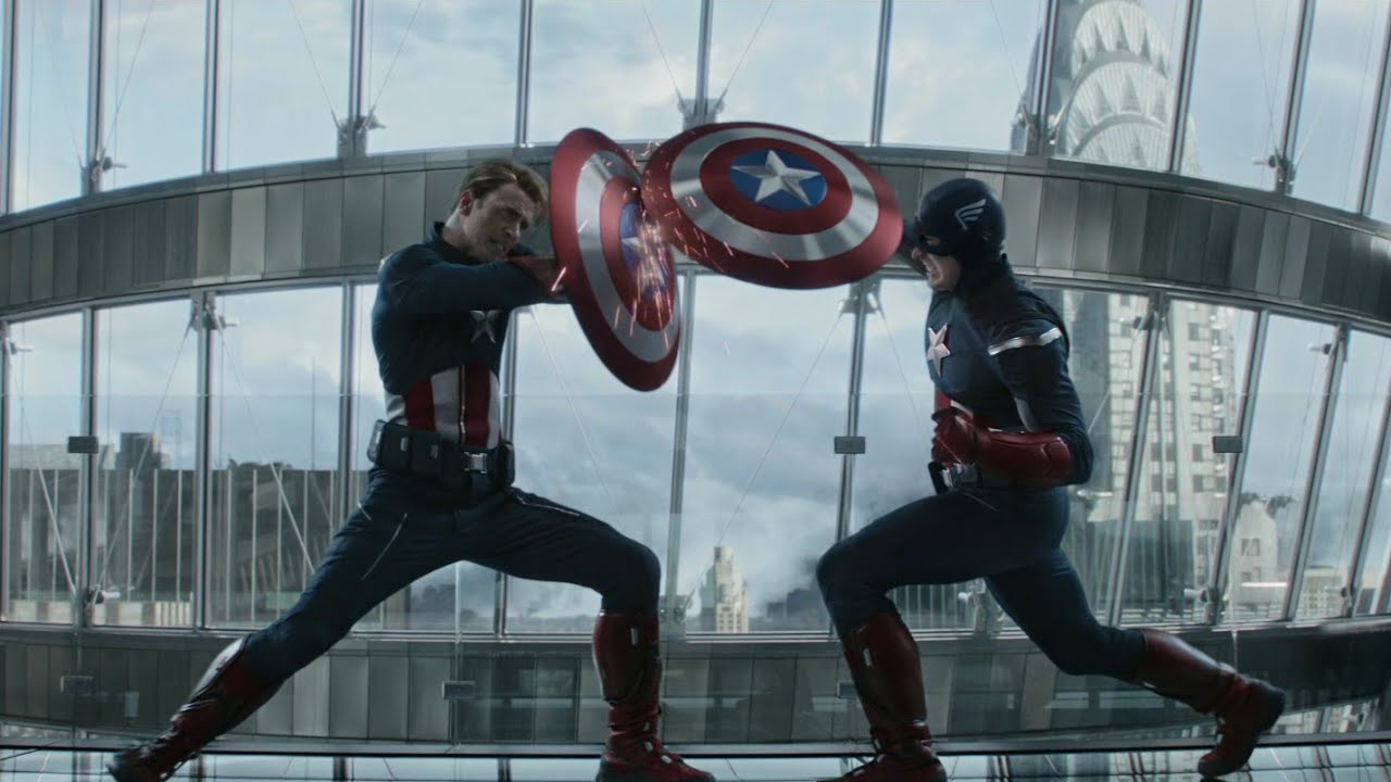 Capit&atilde;o Am&eacute;rica vs Capit&atilde;o Am&eacute;rica | Vingadores: &Uacute;ltimato.