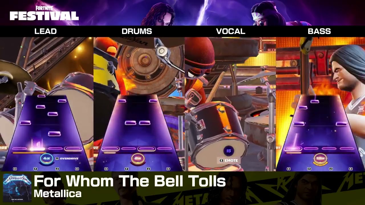 [Fortnite Festival] For Whom The Bell Tolls (Hard Full Band, 100% Flawless)