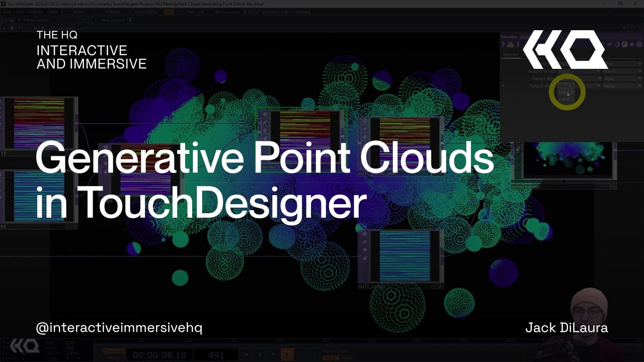 Generative Point Clouds in TouchDesigner - TouchDesigner Tutorial 126