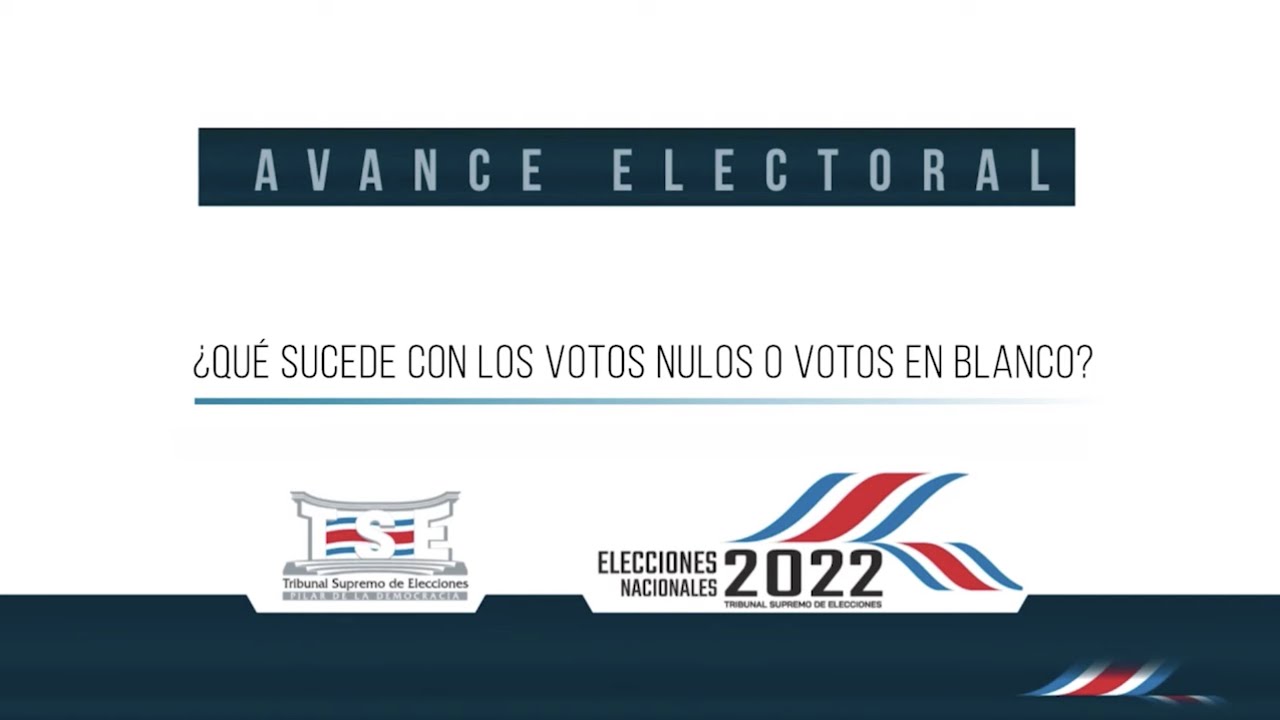 ¿Qué sucede con los votos nulos o votos en blanco?